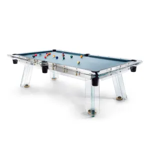 Filotto Gold Glass Billiard Table
