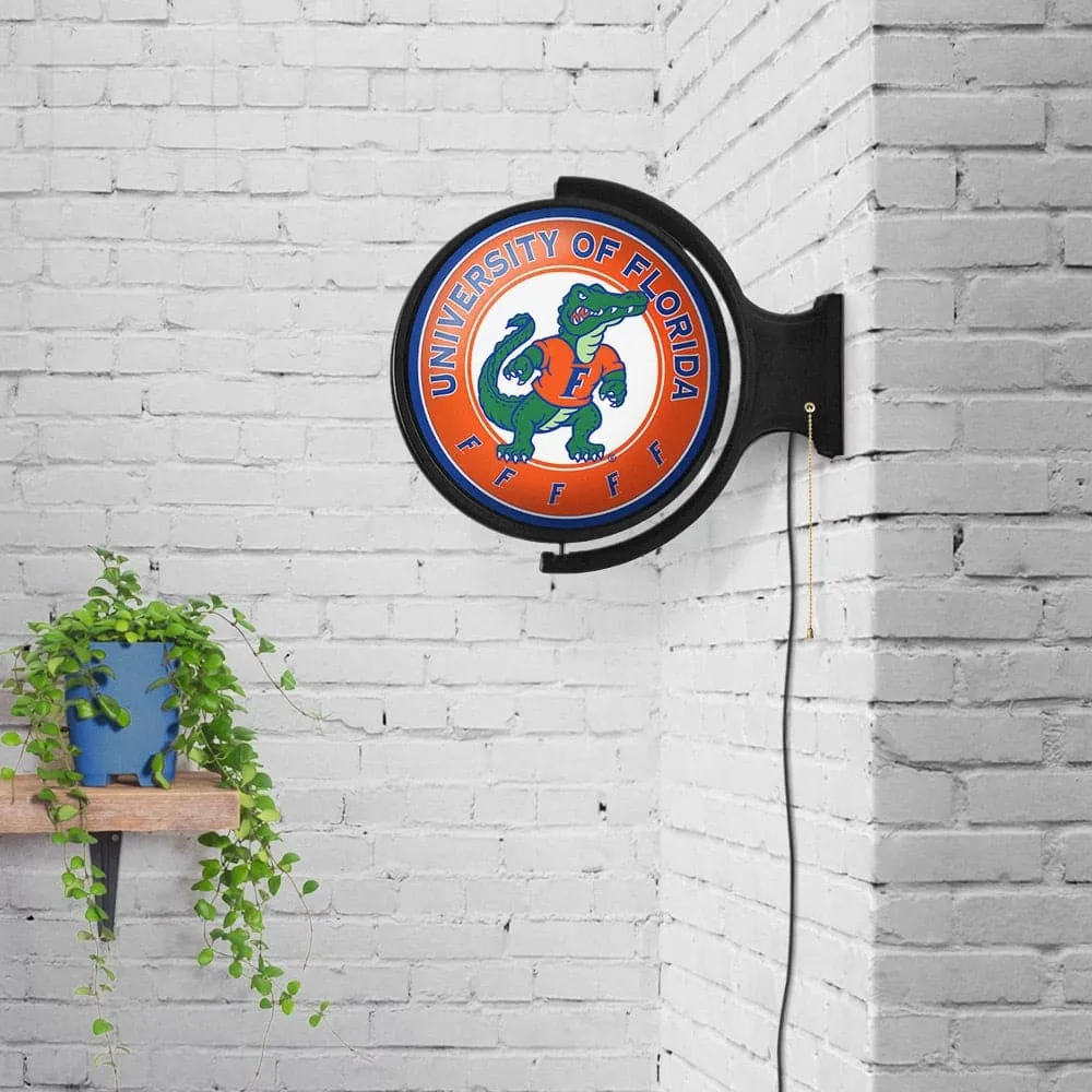 Florida Gators: Albert Gator - Original Round Rotating Lighted Wall Sign