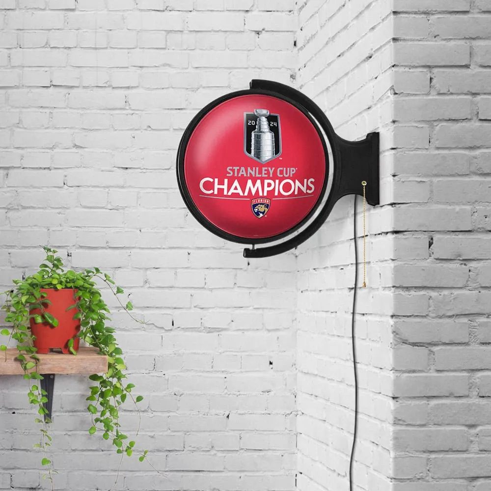 Florida Panthers: Stanley Cup Champions - Rotating Lighted Wall Sign