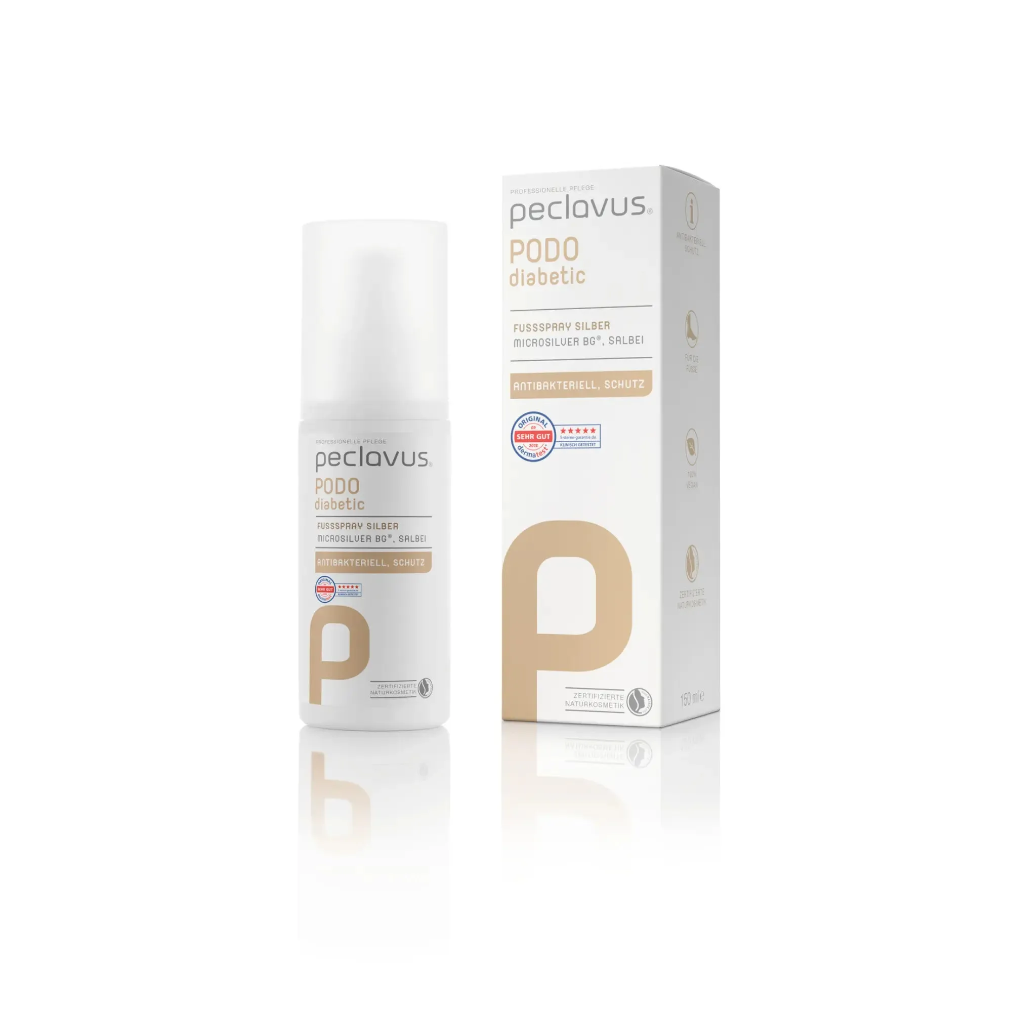 Foot spray - Silver - 150 ml - Peclavus