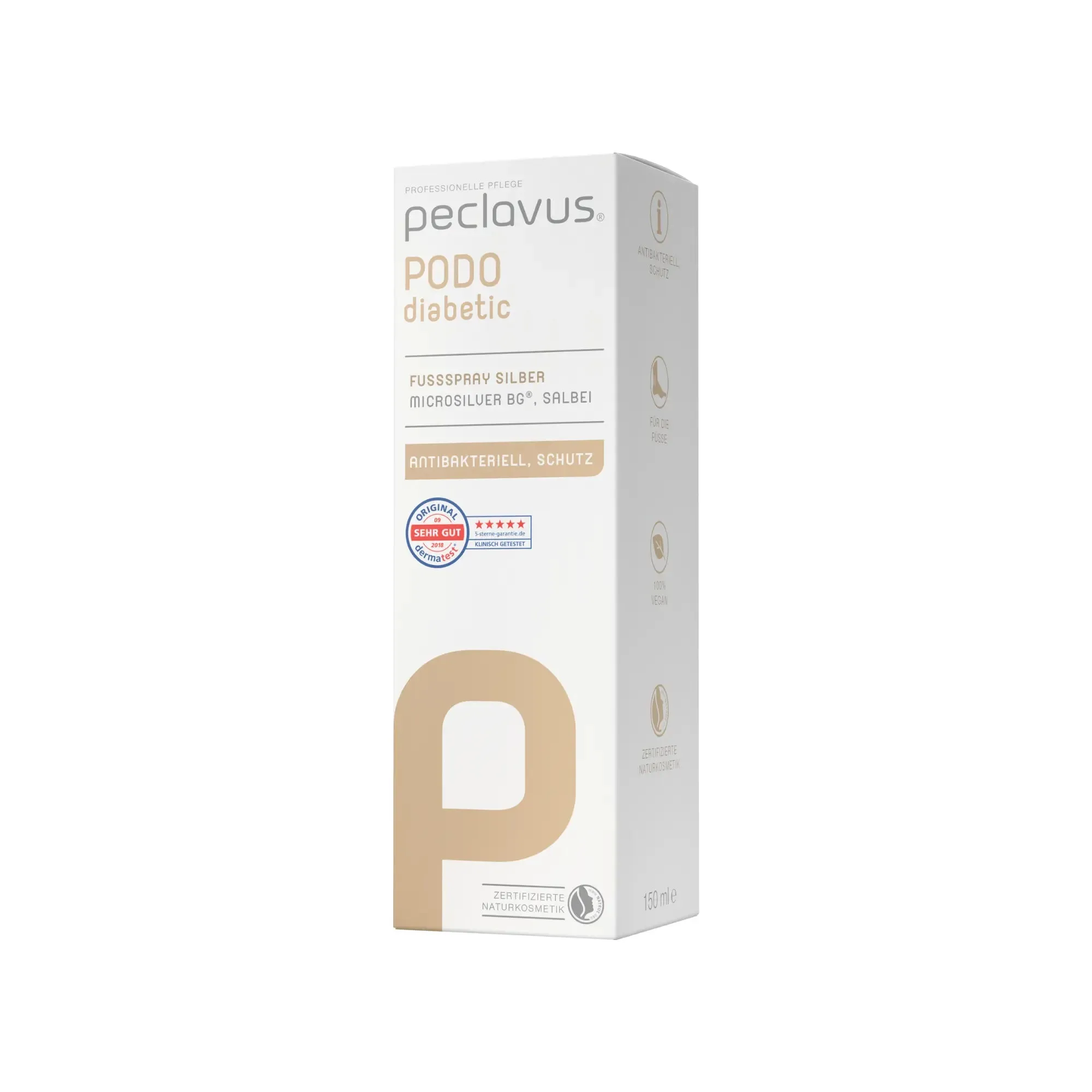 Foot spray - Silver - 150 ml - Peclavus