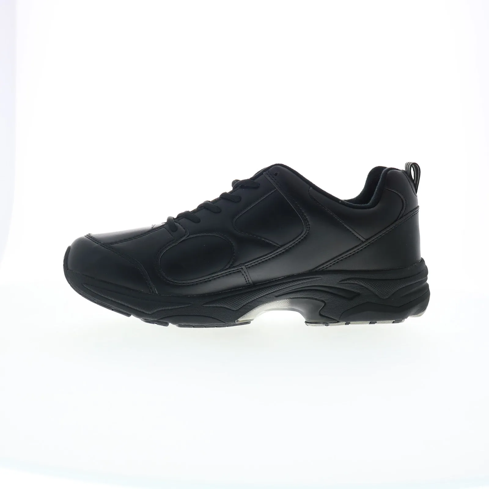 Footsaver by Drew Spades 90805-P1 Mens Black Wide Lifestyle Sneakers Shoes