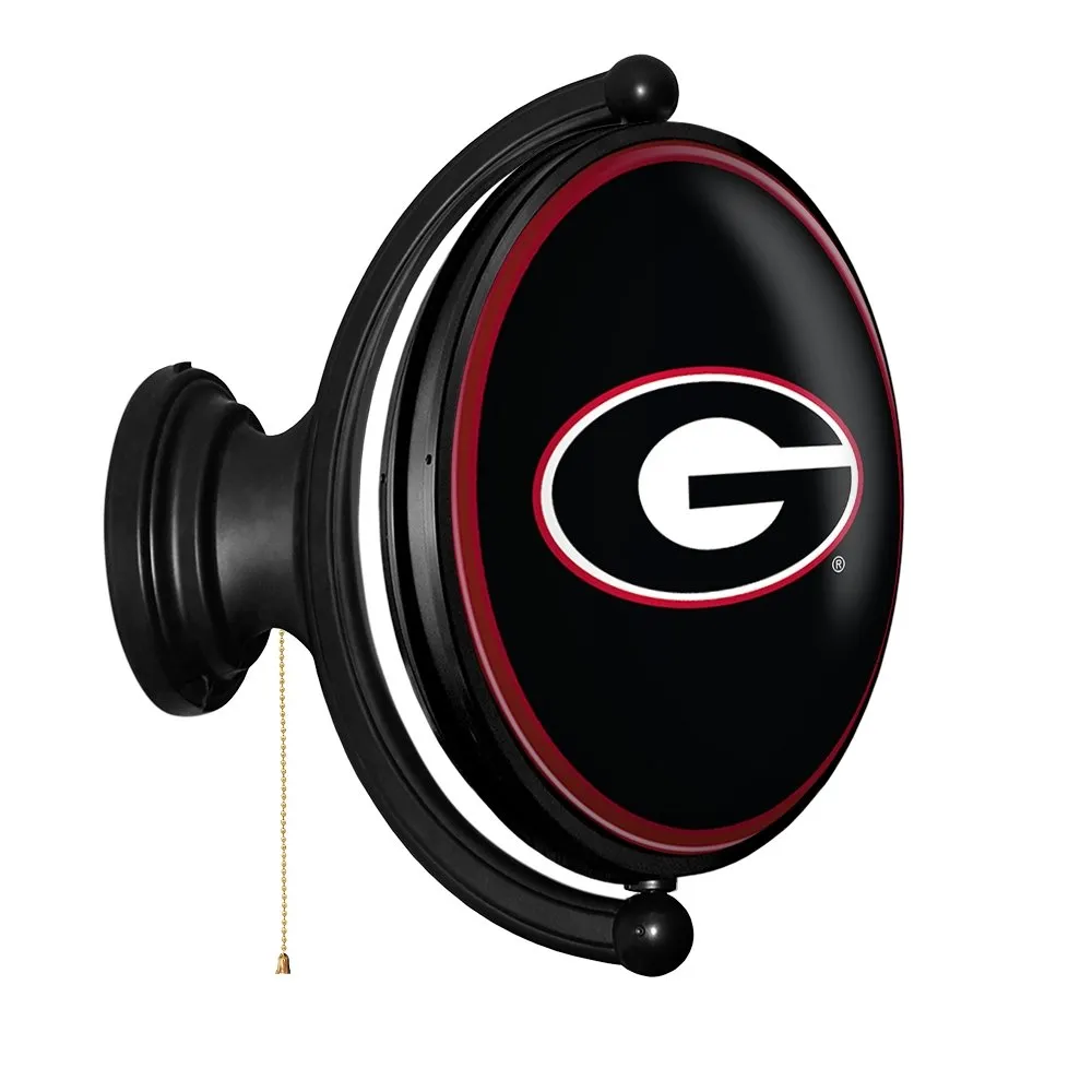 Georgia Bulldogs: Original Oval Rotating Lighted Wall Sign