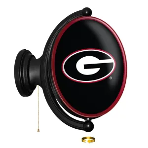 Georgia Bulldogs: Original Oval Rotating Lighted Wall Sign