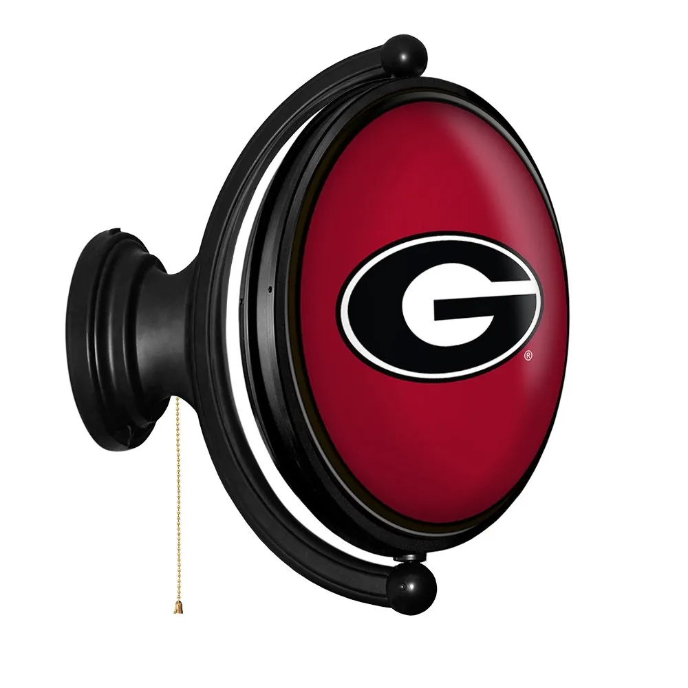Georgia Bulldogs: Original Oval Rotating Lighted Wall Sign