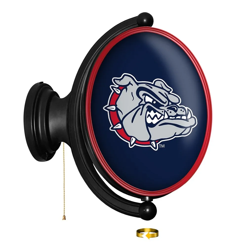 Gonzaga Bulldogs: Original Oval Rotating Lighted Wall Sign