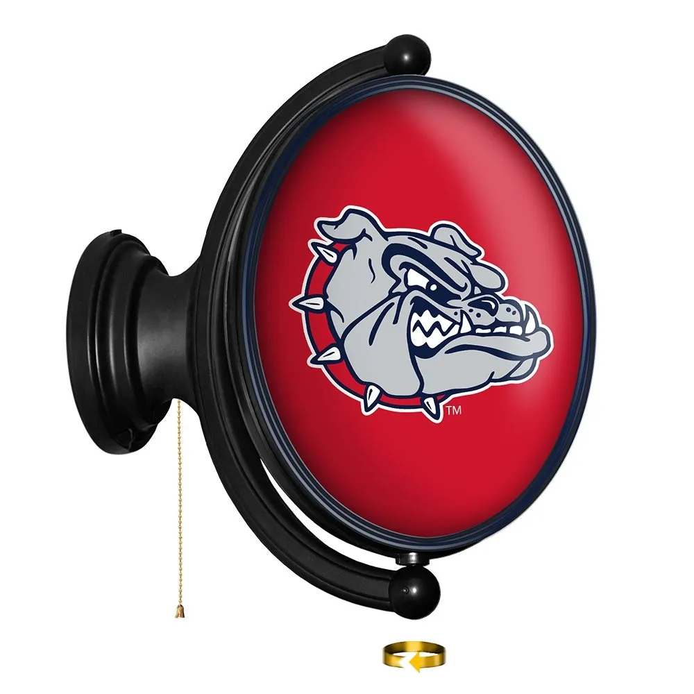 Gonzaga Bulldogs: Original Oval Rotating Lighted Wall Sign