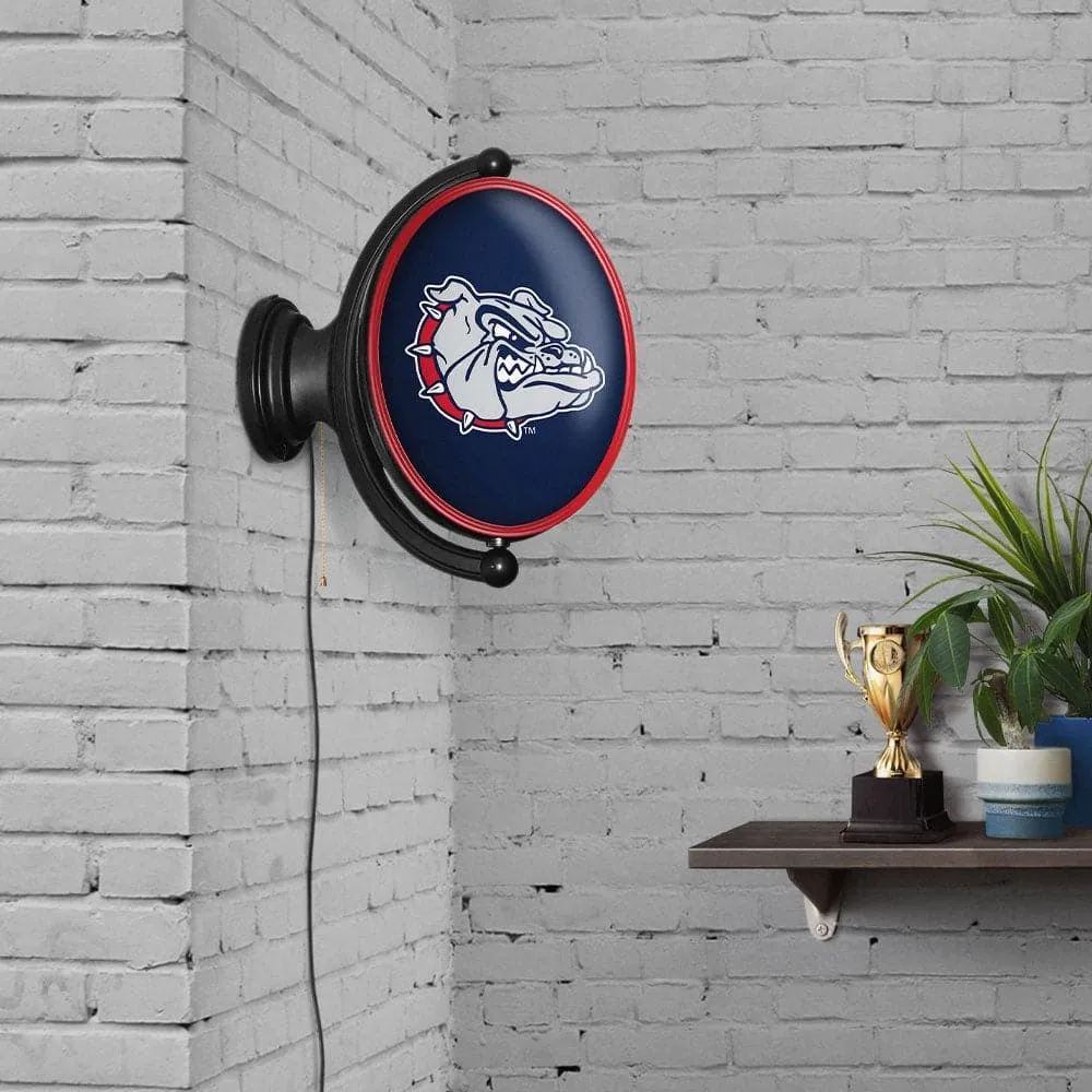 Gonzaga Bulldogs: Original Oval Rotating Lighted Wall Sign