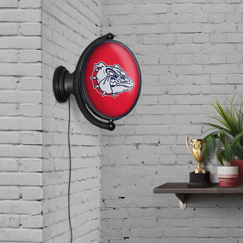 Gonzaga Bulldogs: Original Oval Rotating Lighted Wall Sign