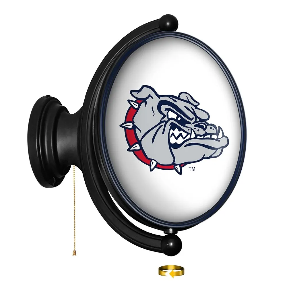 Gonzaga Bulldogs: Original Oval Rotating Lighted Wall Sign