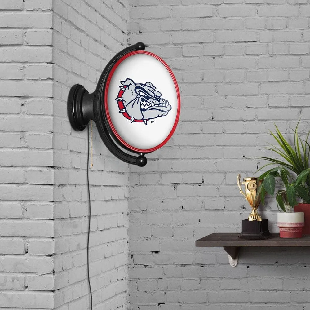 Gonzaga Bulldogs: Original Oval Rotating Lighted Wall Sign