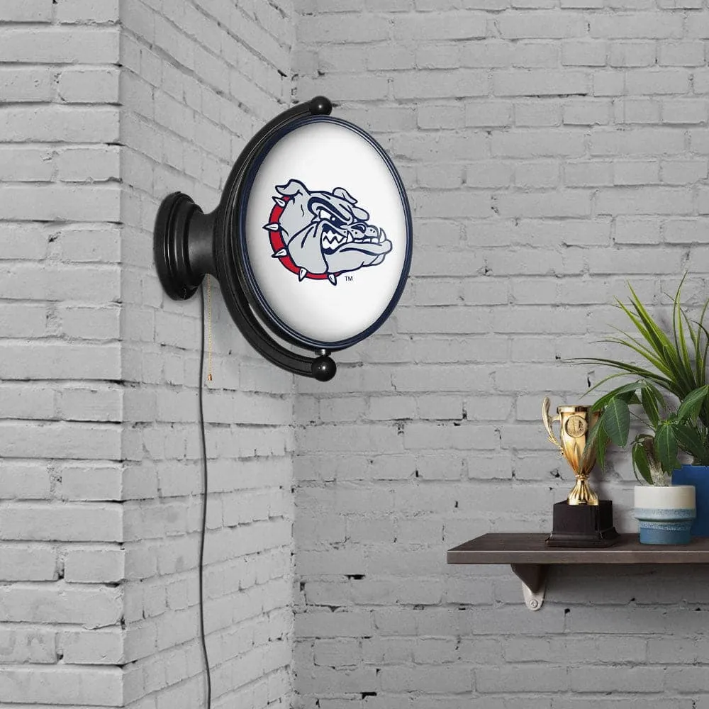 Gonzaga Bulldogs: Original Oval Rotating Lighted Wall Sign