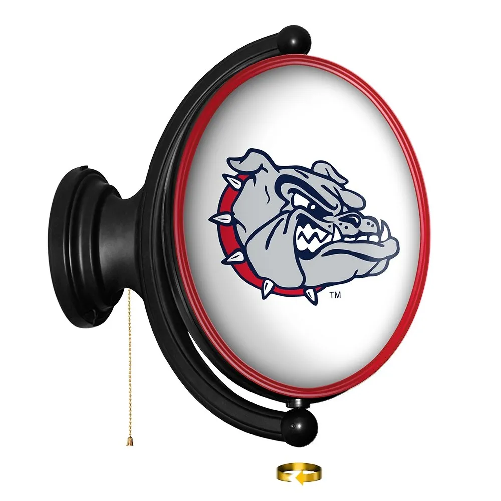 Gonzaga Bulldogs: Original Oval Rotating Lighted Wall Sign