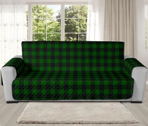 Green Buffalo Plaid 78" Oversized Sofa Cover Couch Protector Farmhouse Decor