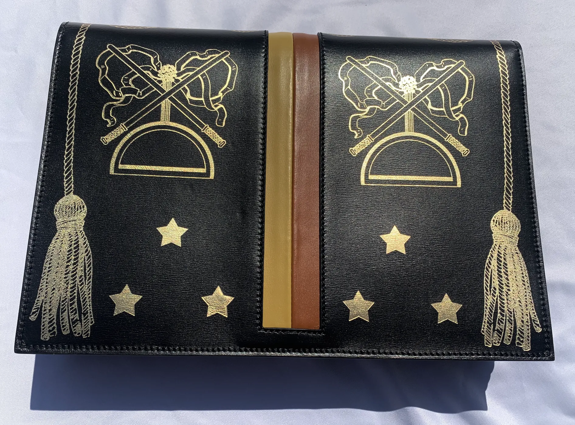 Gucci Hand Painted Padlock Cutch in Black