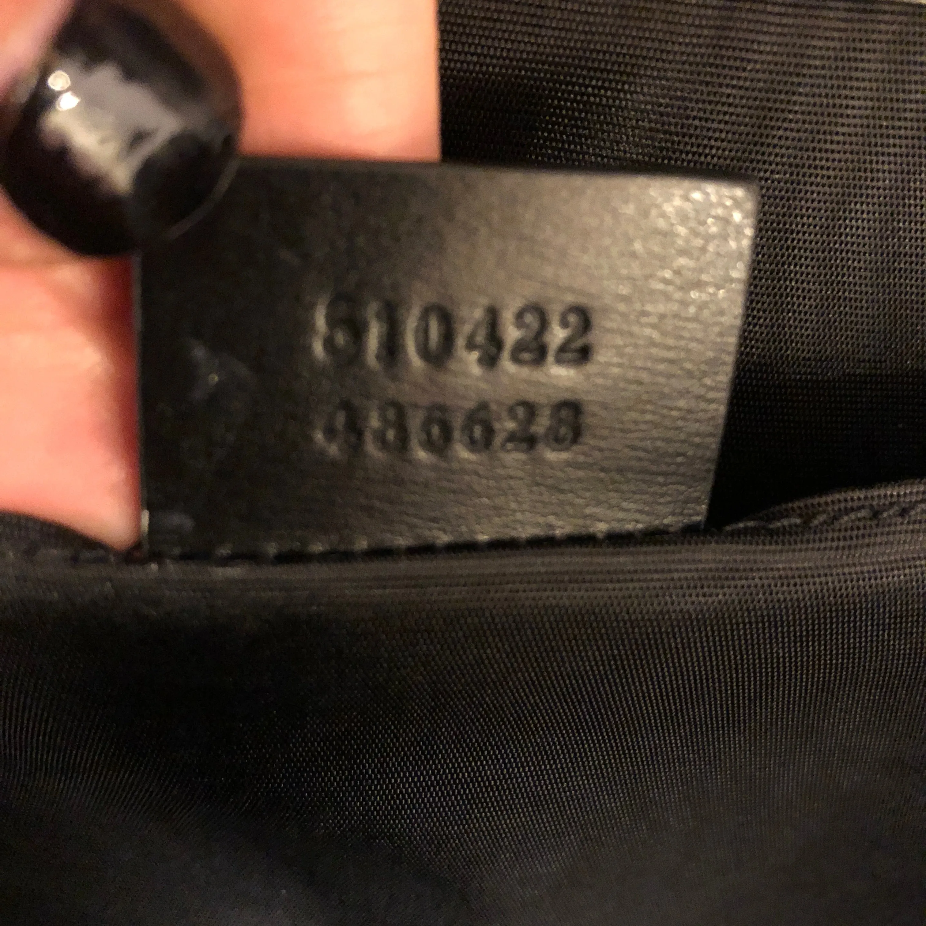 Gucci Hand Painted Padlock Cutch in Black