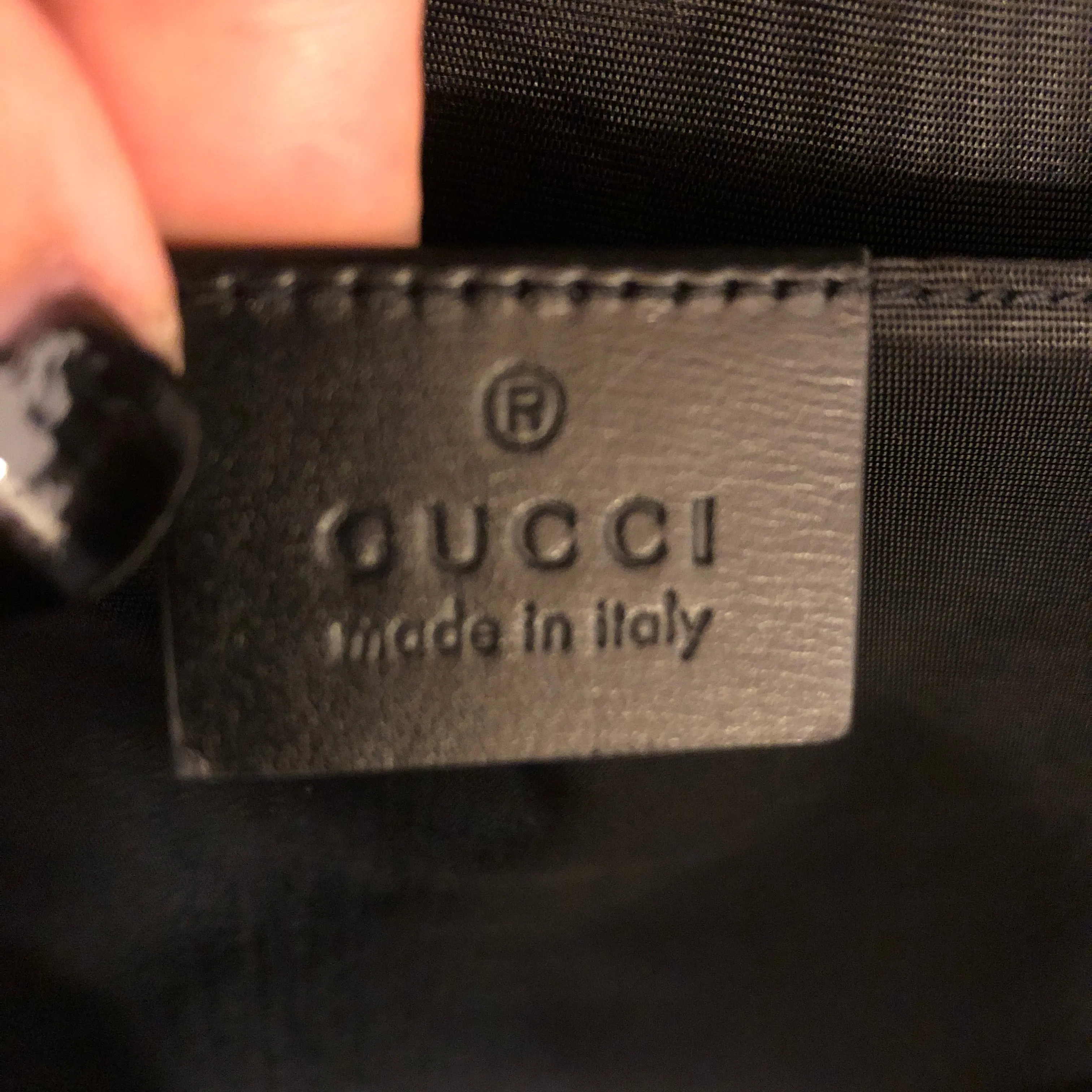 Gucci Hand Painted Padlock Cutch in Black