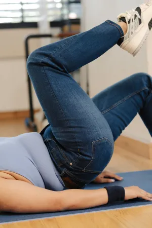 Gym Baddie Indigo Curve Bootcut Jeans