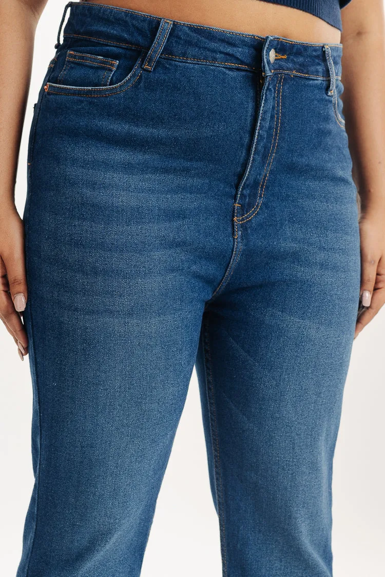 Gym Baddie Indigo Curve Bootcut Jeans