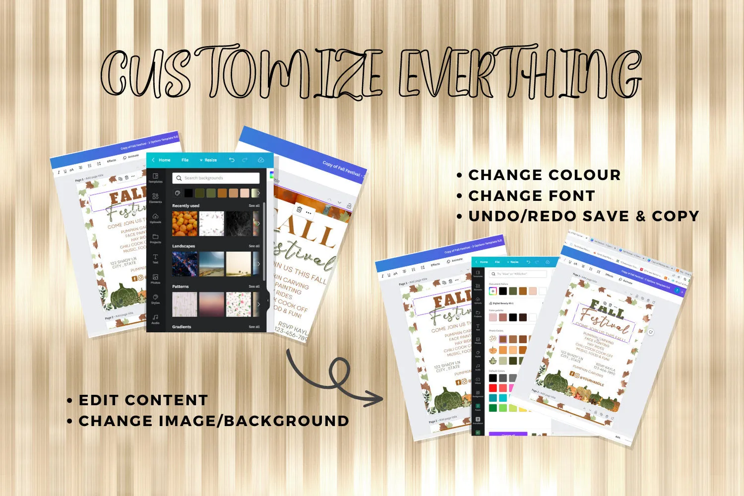 HAIR Bundles Holiday Flyer Template, Business Post, Social Media Post, Hair Extensions, DIY Template