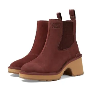 Hi-Line SpiceTawny Buff Heeled Chelsea Boots