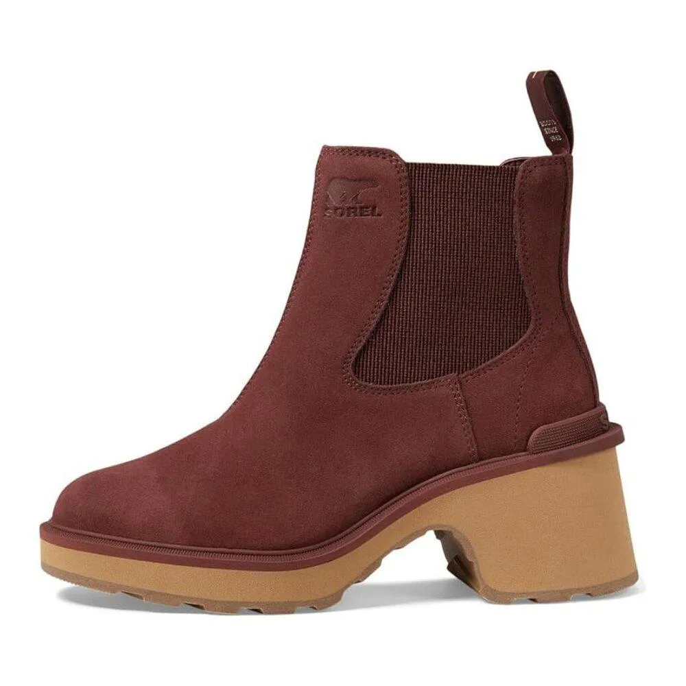 Hi-Line SpiceTawny Buff Heeled Chelsea Boots