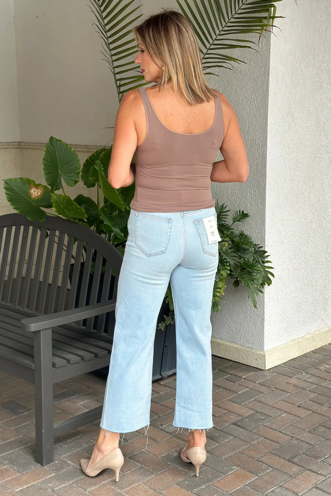 Hidden Jean Tracey High Rise Wide Straight