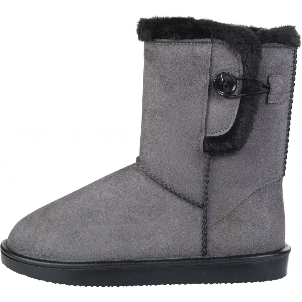 HKM Grey Davos Button Up All Weather Boots - UK 2 & UK 3
