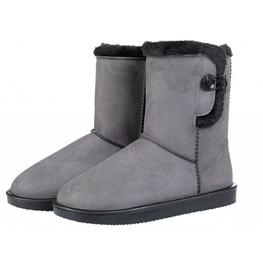 HKM Grey Davos Button Up All Weather Boots - UK 2 & UK 3