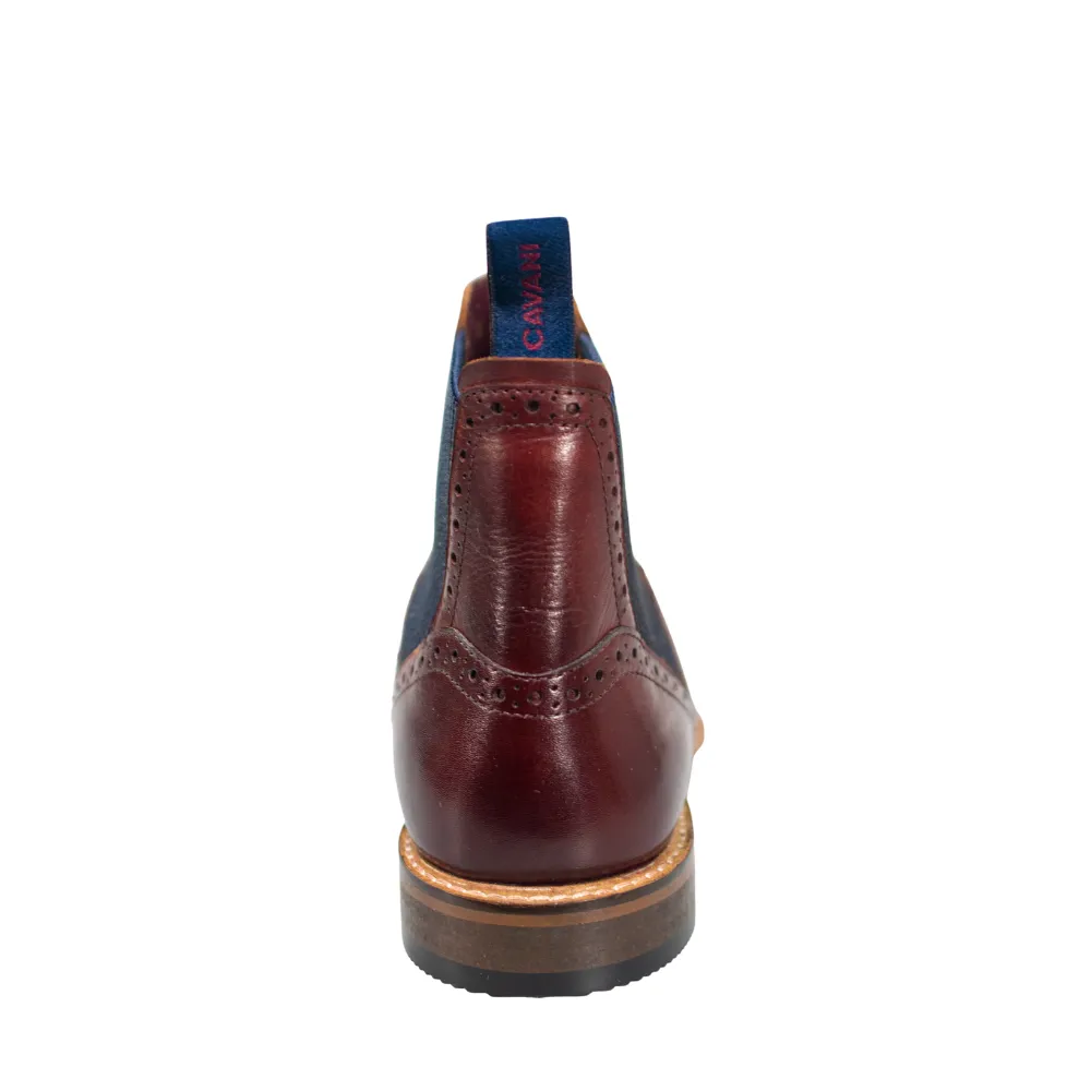 House of Cavani Moriarty Burgundy Chelsea Boots