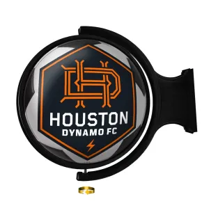 Houston Dynamo: Soccer Ball - Original Round Rotating Lighted Wall Sign