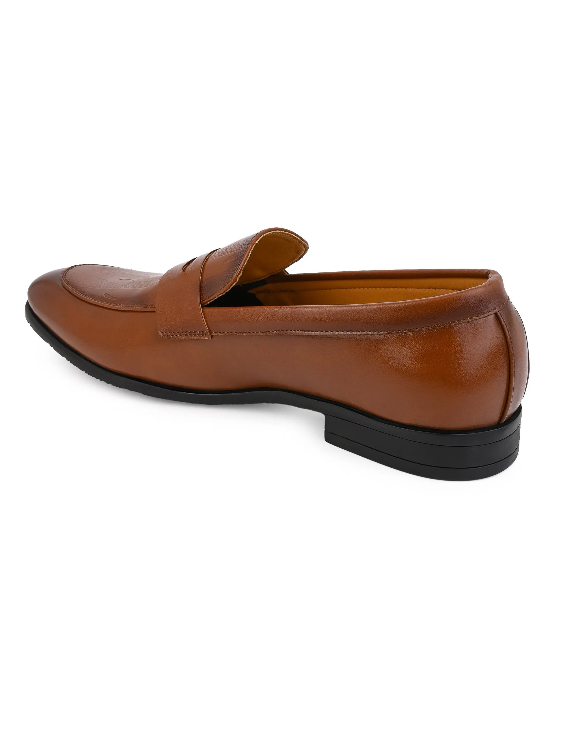 Hydes N Hues Tan Classical Formal Slip-On Shoe for Men
