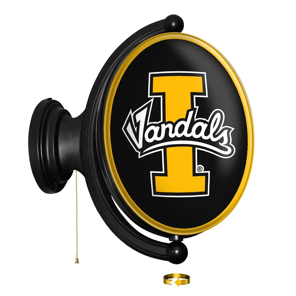 Idaho Vandals: Original Oval Rotating Lighted Wall Sign
