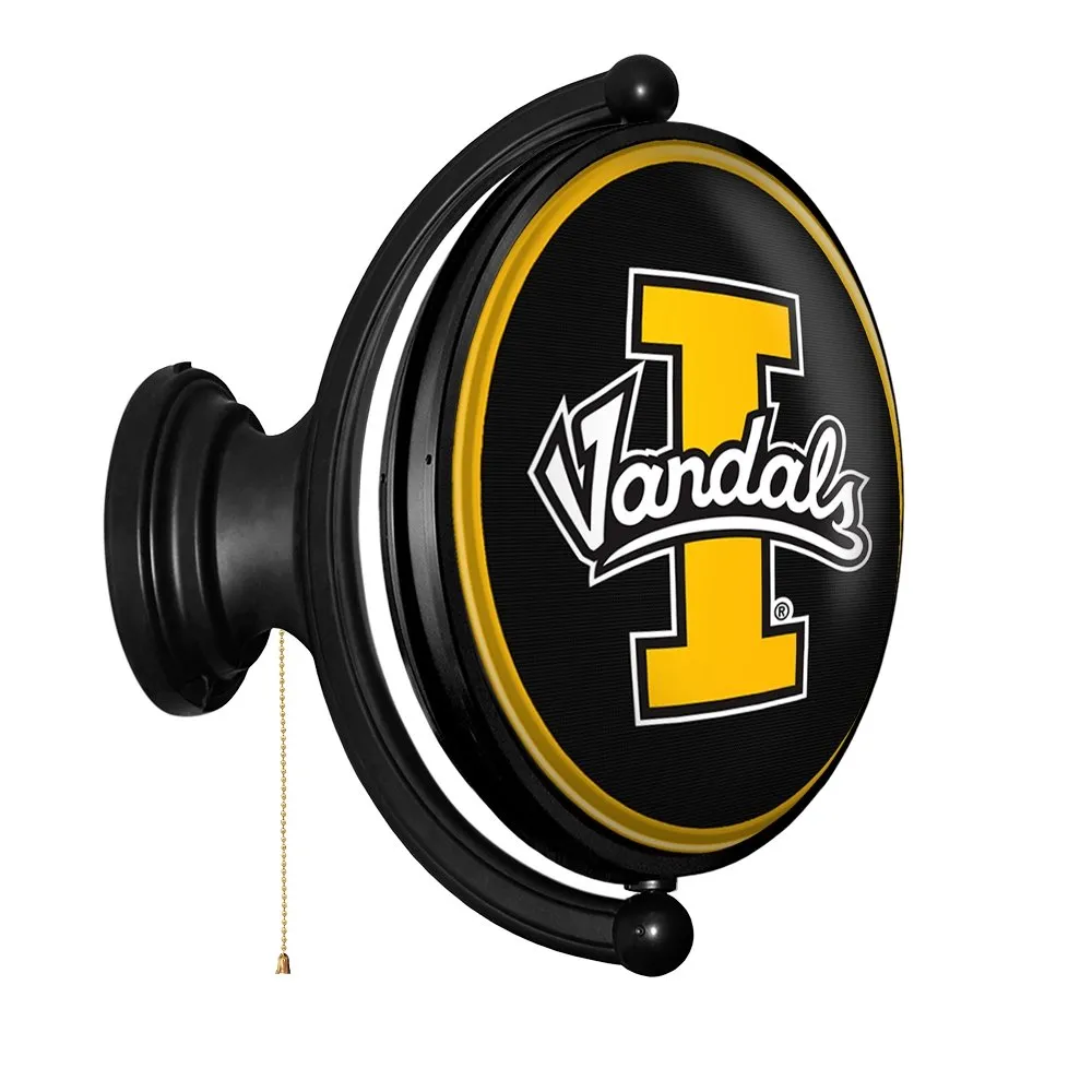 Idaho Vandals: Original Oval Rotating Lighted Wall Sign