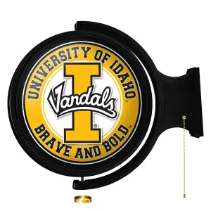 Idaho Vandals: Original Round Rotating Lighted Wall Sign