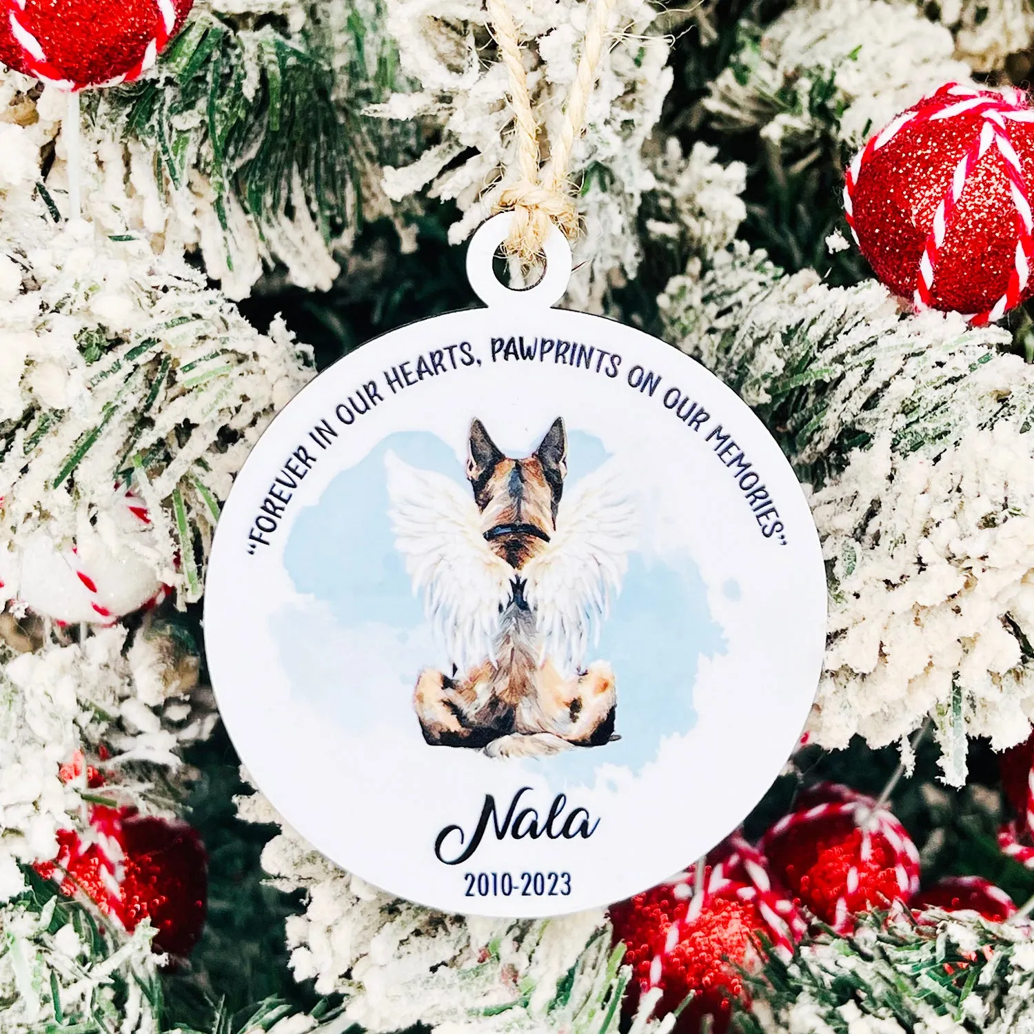 In Loving Memory Dog Ornament