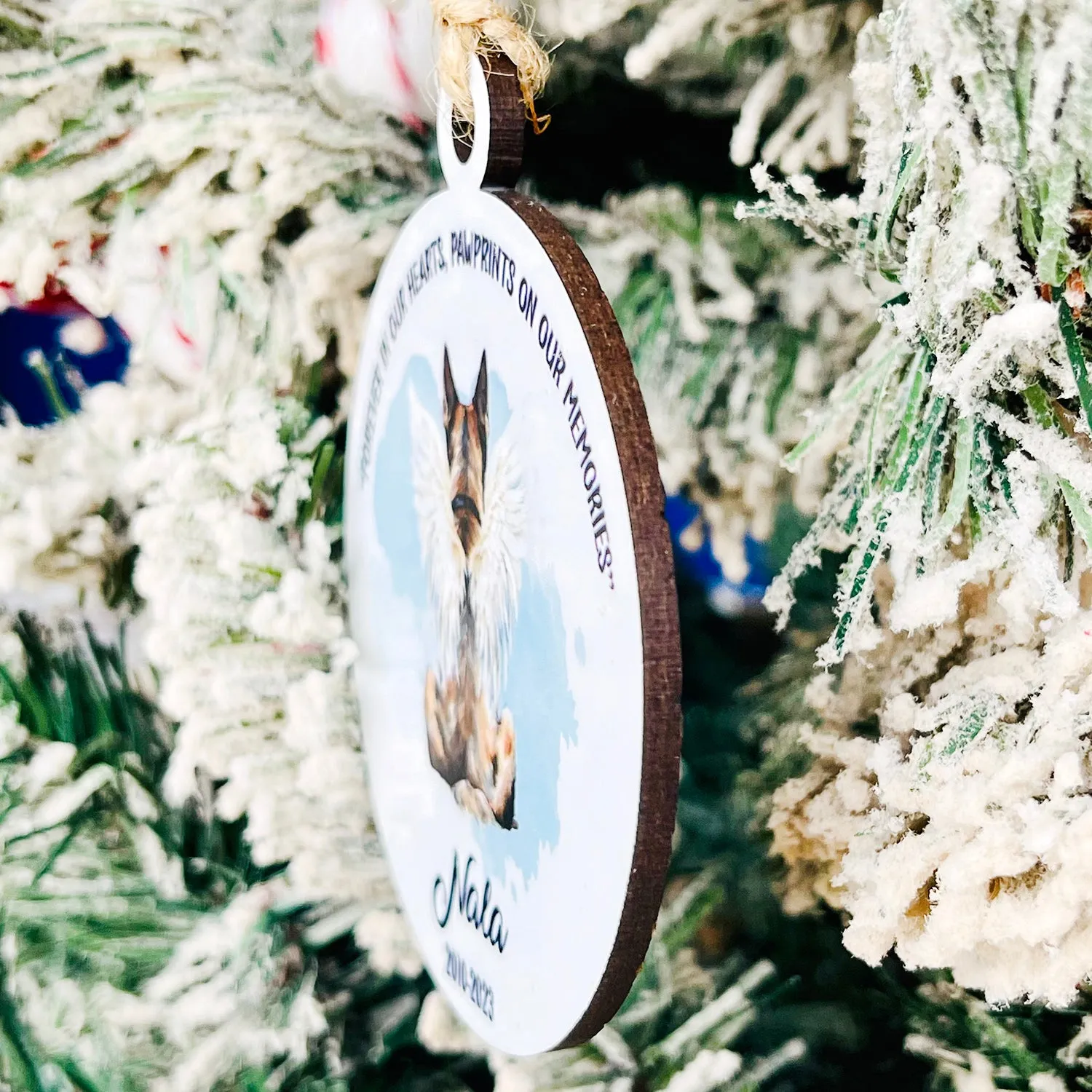 In Loving Memory Dog Ornament