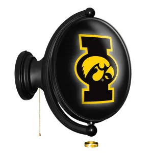 Iowa Hawkeyes: Original Oval Rotating Lighted Wall Sign