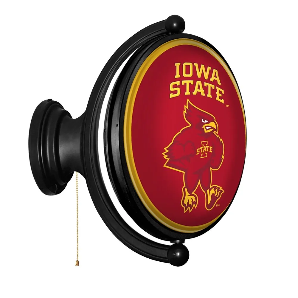 Iowa State Cyclones: Swoop - Original Oval Rotating Lighted Wall Sign