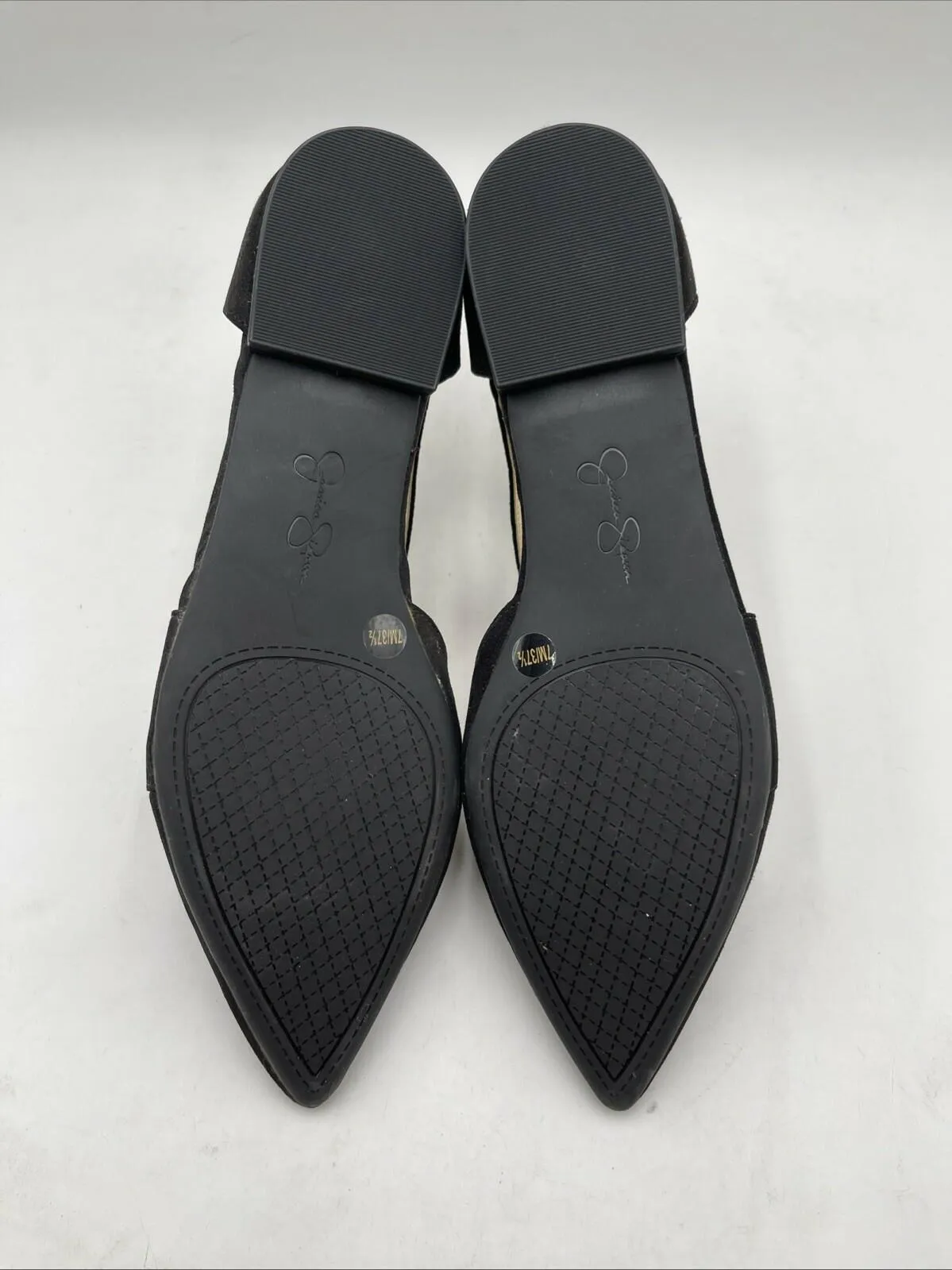 Jessica Simpson Women's Cayleen Flats Black Size 7M/37.5 - Very Good