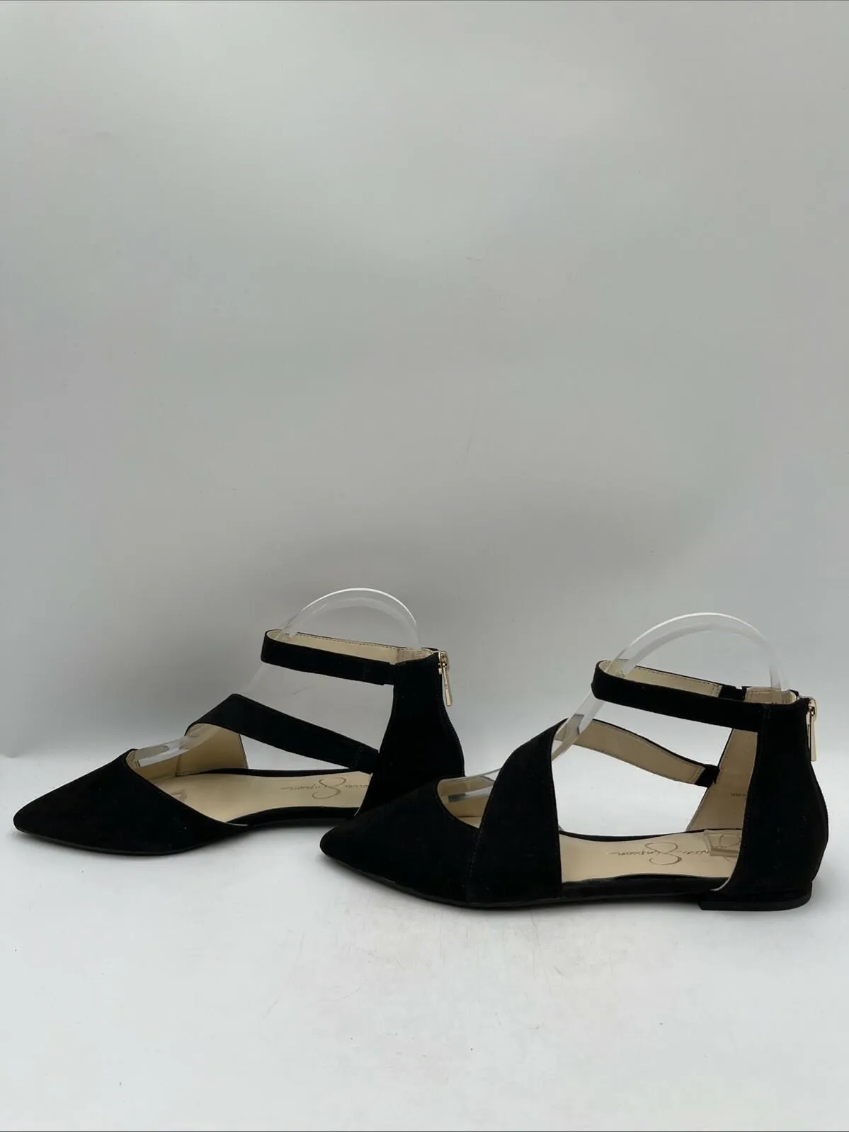 Jessica Simpson Women's Cayleen Flats Black Size 7M/37.5 - Very Good
