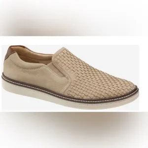 JOHNSTON &amp;‎ MURPHY EUC MEN’S MCGUFFEY Sheepskin WOVEN SLIP ON sz 13