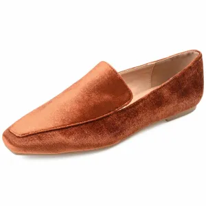 Journee Women's Comfort Foam Silas Dress Flats Brown, 7.5 - Like New