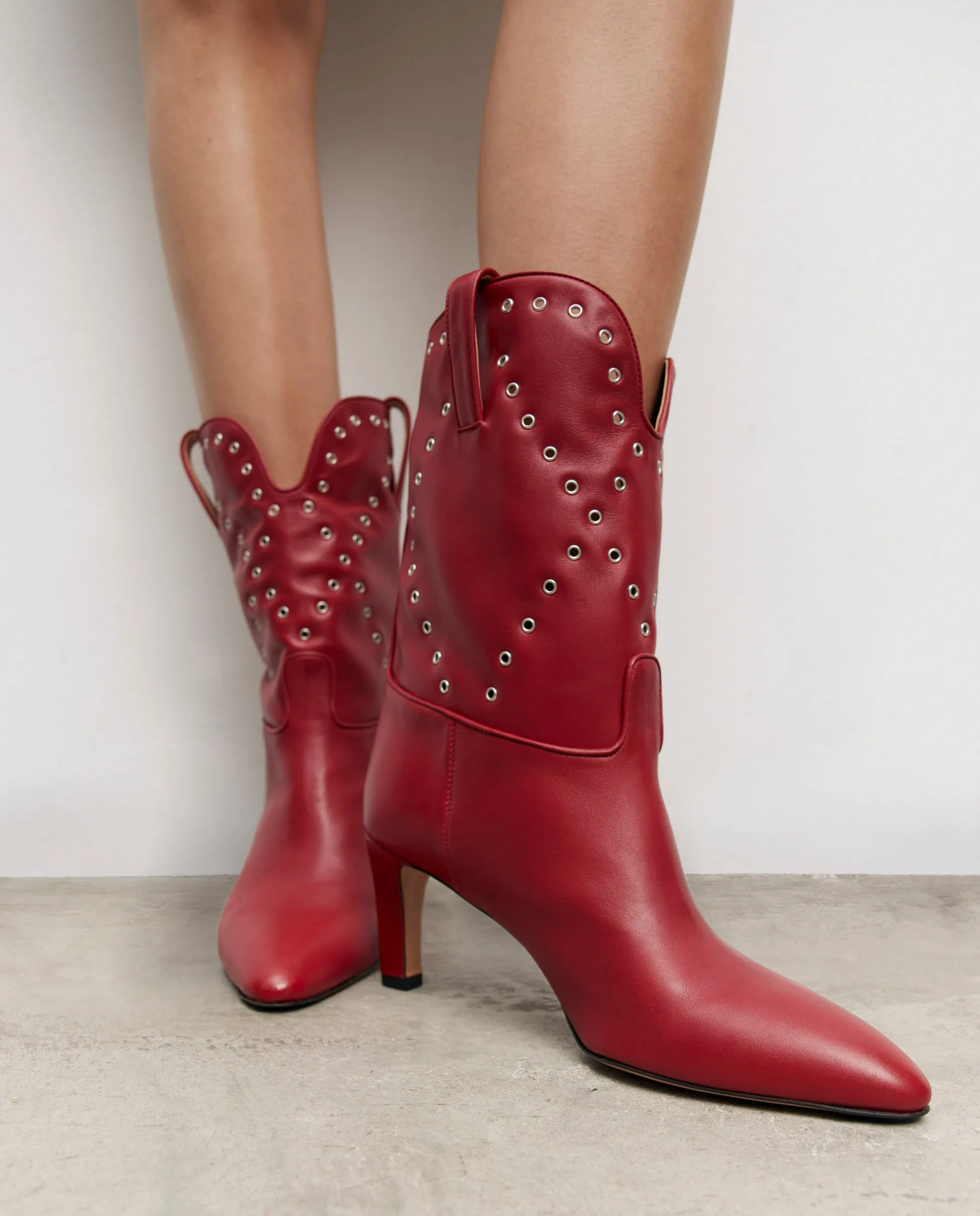 KALA | Red Leather boot