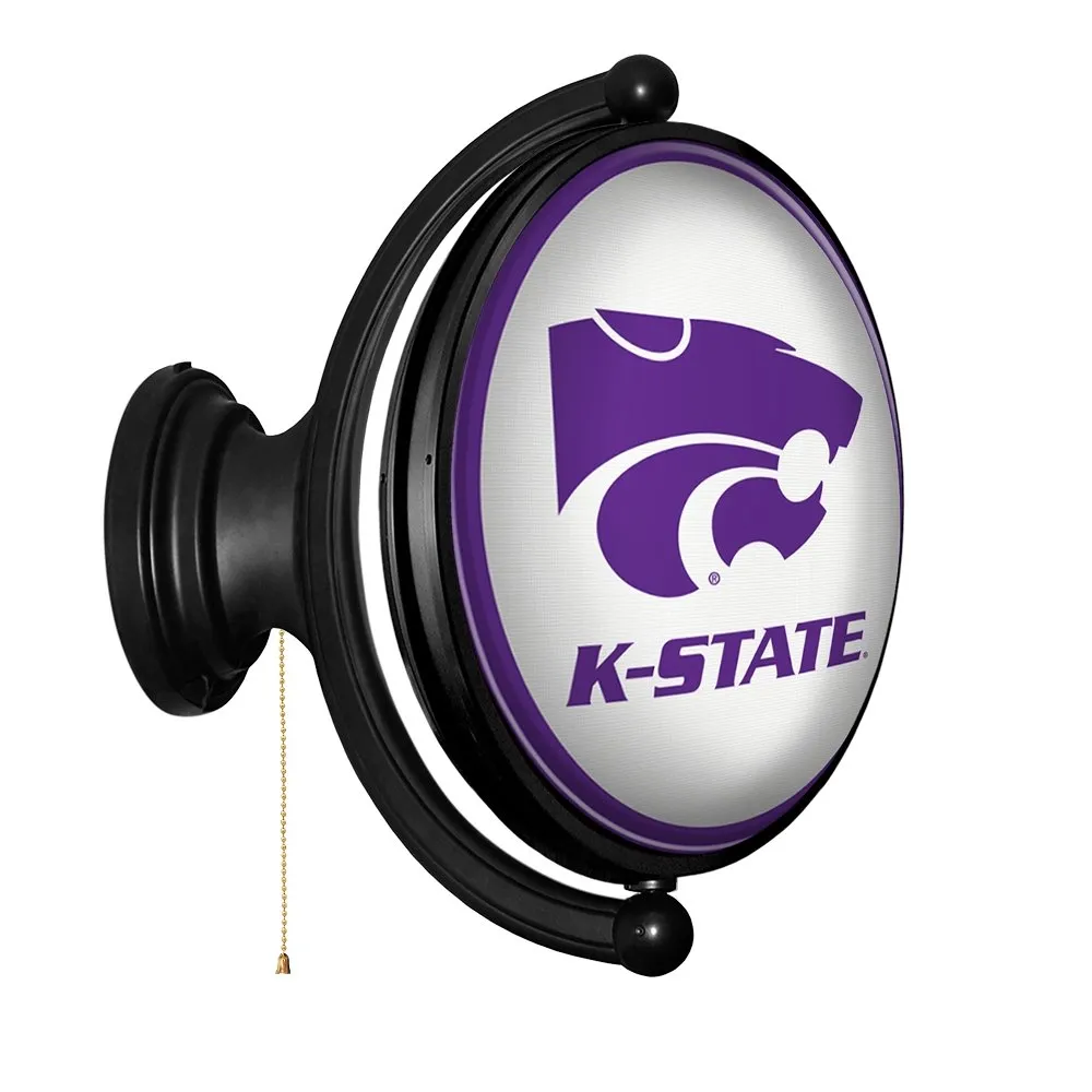 Kansas State Wildcats: Original Oval Rotating Lighted Wall Sign