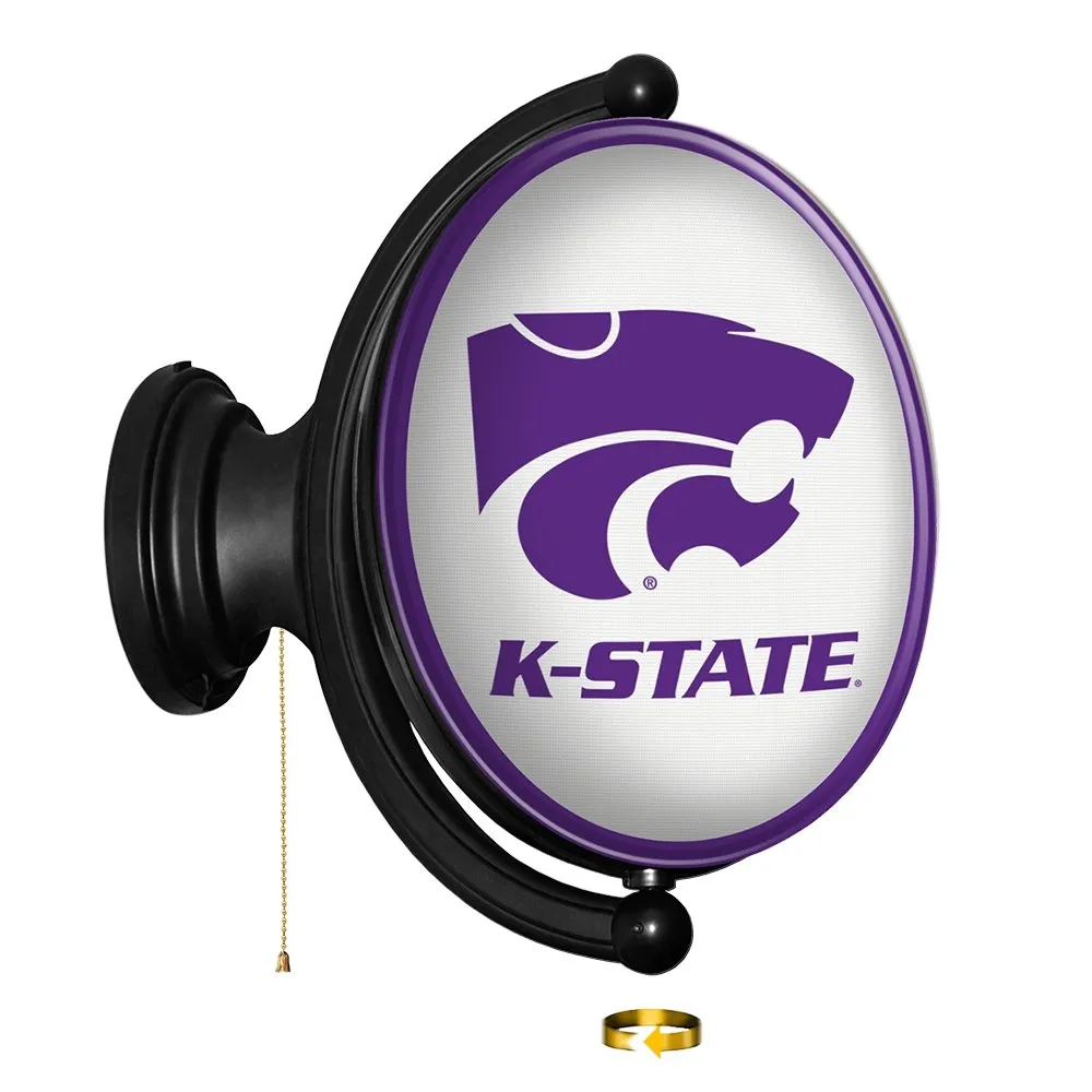 Kansas State Wildcats: Original Oval Rotating Lighted Wall Sign