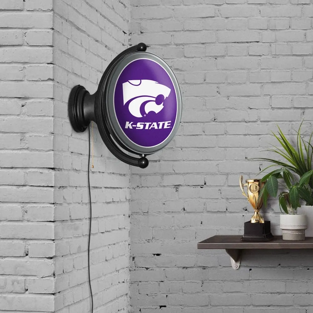 Kansas State Wildcats: Original Oval Rotating Lighted Wall Sign