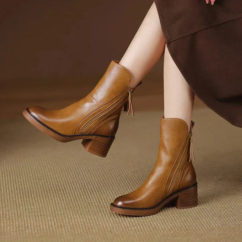 Laura™ | Leather Ankle Boots