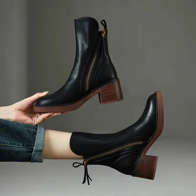 Laura™ | Leather Ankle Boots