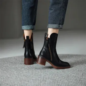 Laura™ | Leather Ankle Boots